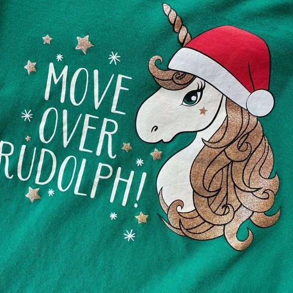 George Girls Christmas 2pc Outfit - Long Sleeve  Shirt & Leggings 4-5T - Picture 5 of 7